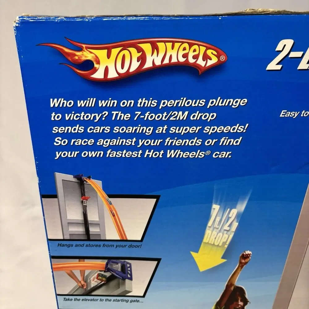 Hot Wheels V-Drop Super Velocity Track Set 7' Drop P2847 2007 Sealed